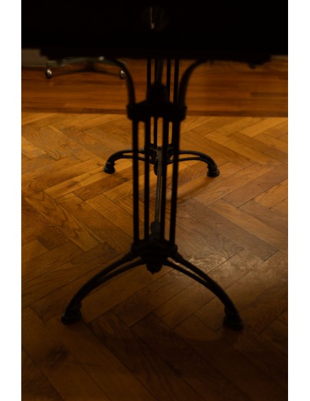 Tavolo vetro gambe anni '50